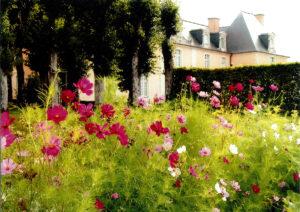 Vue du parc, jardin aux fleurs
